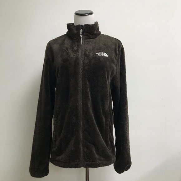 The North Face Jackets & Blazers - The North Face brown plush fleece zip jacket L